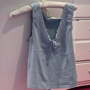 Aritzia blouse light blue